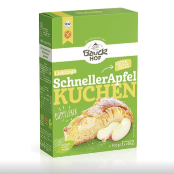 Bio Schneller Apfelkuchen Backmischung - glutenfrei - 2 x 250 g - vom Bauckhof